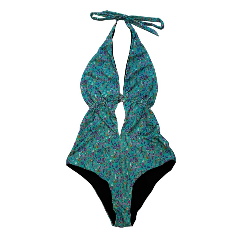 Liberty London Floral One Piece Swimsuit, Sz M - Picture 2 of 13